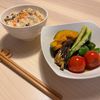723の作ってみた!投稿(【夏野菜の焼き浸し】好きな野菜を焼いて浸すだけ♪)