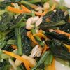 ぽんちゃんの作ってみた!投稿(あと1品♩小松菜とお揚げの出汁煮)