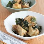 レンジで簡単！さといもとわかめのごまポン和え