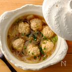 名古屋コーチンの鶏だんごと春雨スープ