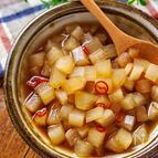 【レンジで味染み♪】コロコロ大根のめんつゆ煮！作り置きにも