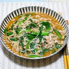 鶏ひき肉で作るニラもやし炒め