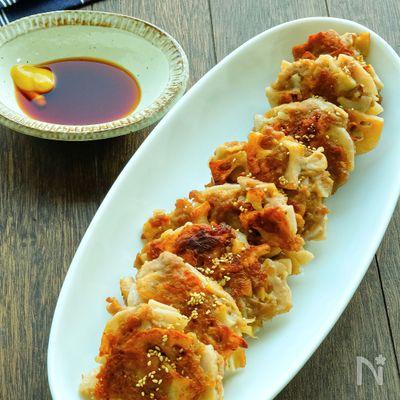 シャキシャキれんこんたっぷり！カリッとジューシー豚つくね