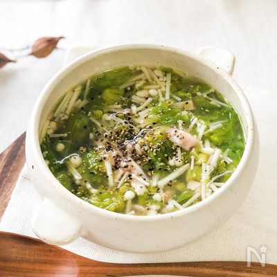 🌸春の食材ダイエット🌸ゆず香るふきのとうスープ
