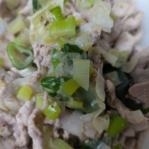 913999の作ってみた!投稿(【ネギ塩豚バラ丼】がっつり大満足！ご飯が止まらない！)
