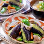 ゴロっとなすが旨い！『豚肉となすとピーマンの味噌炒め』