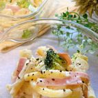 〘 作り置き〙ポテマカサラダ…次の日は、チーズ焼き