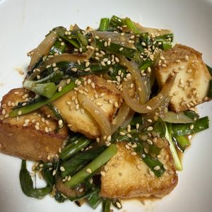 ゆっこの作ってみた!投稿(絹厚揚げのスタミナ味噌炒め)