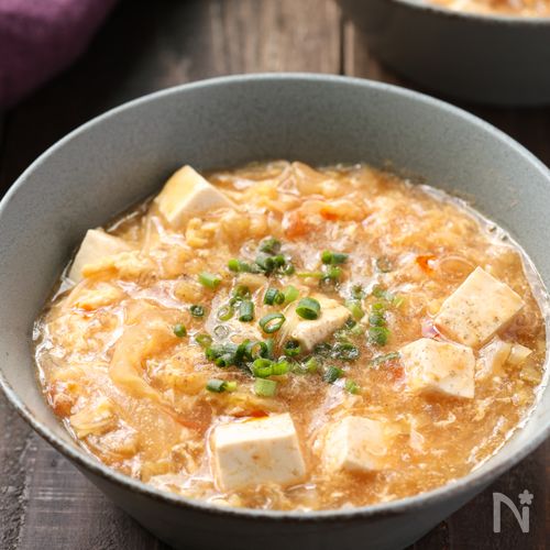 白菜サンラータン春雨『トマトの酸味が食欲そそる』