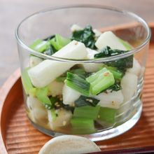 長芋と小松菜のだしあえ