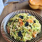 春キャベツとキムチの海苔サラダ