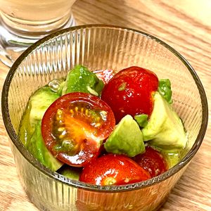 michuの作ってみた!投稿(汁まで飲み干す♪『アボカドとトマトのやみつき♡だしマリネ』)