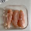 レンジで簡単◎【ささみと豆苗・新玉ねぎの梅サラダ】の工程1