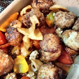 和音の作ってみた!投稿(ご飯に合う！！『彩り野菜と肉団子の甘酢あん』)