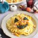 かぼちゃとベーコンのチーズクリームパスタ＊ハロウィンに！