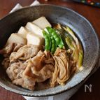 豚ロース肉でさっぱり！肉豆腐