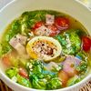 サラダだけでない！サラダ菜のうまうまスープの工程4