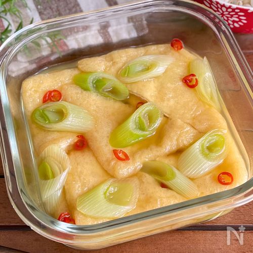 染みじゅわお揚げでご飯が食べたい！「レンジで簡単キツネ浸し」