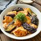 【鶏肉となすの焼き浸し】むね肉しっとり！さっぱり止まらない♡
