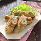 ポテサラちくわの磯辺揚げ風