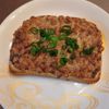 たりおの作ってみた!投稿(海苔の佃煮と納豆の和風マヨトースト)