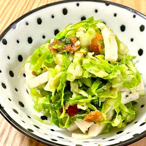 michuの作ってみた!投稿(さっぱりおいしい♩キャベツとかまぼこの梅しそ和え)