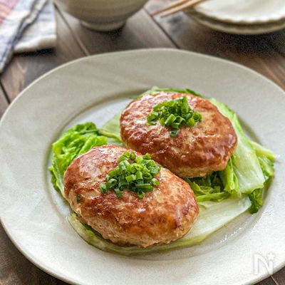 【ほっこりやさしい味】豆腐とれんこんの和風あんかけハンバーグ