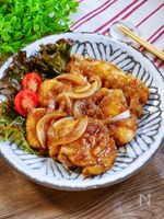 やわらかチキンのしょうが焼き