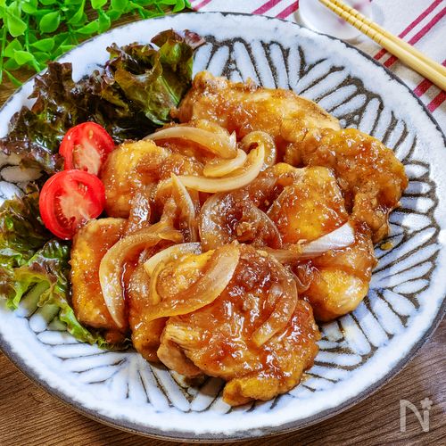 やわらかチキンのしょうが焼き