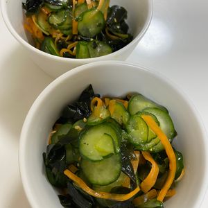 ぺんぎん？の作ってみた!投稿(【きゅうりとわかめの中華サラダ】食感が楽しい！やみつきレシピ)