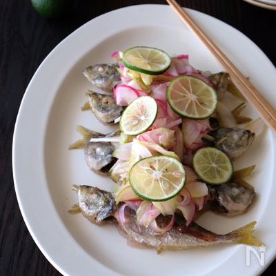 豆アジのすだち香るさっぱり南蛮漬け