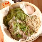 流行りの蒸籠で！【豚ばら肉とたっぷり野菜の蒸ししゃぶ】
