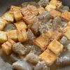 常備食材で10分♪【厚揚げとこんにゃくの甘辛味噌煮】の工程3