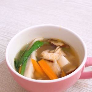1362661の作ってみた!投稿(餃子と野菜たっぷり♡酸辣湯【まろやか酸味でやみつき！】)