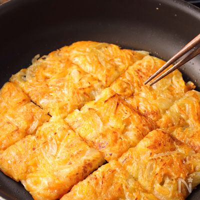 野菜が甘くて美味♪にんじんのチヂミ【家にある材料でOK】