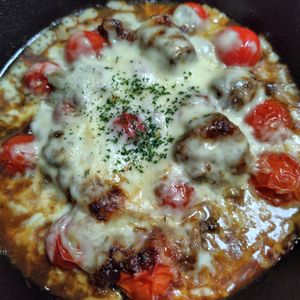 コスモスの作ってみた!投稿(超カンタン！サバ味噌トマトのチーズ焼き)