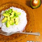 フライパンを使わない♡しらすとアボカドの白滝パスタ♪