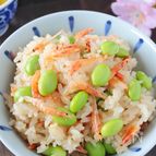 切り餅で簡単！桜えびと枝豆のおこわ【お花見弁当、おもてなし】