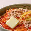 ［重ねて5分チン］最速！？トマトツナパスタの工程3