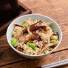 バターがすべてをまとめる「焼き穴子の枝豆バター釜飯」