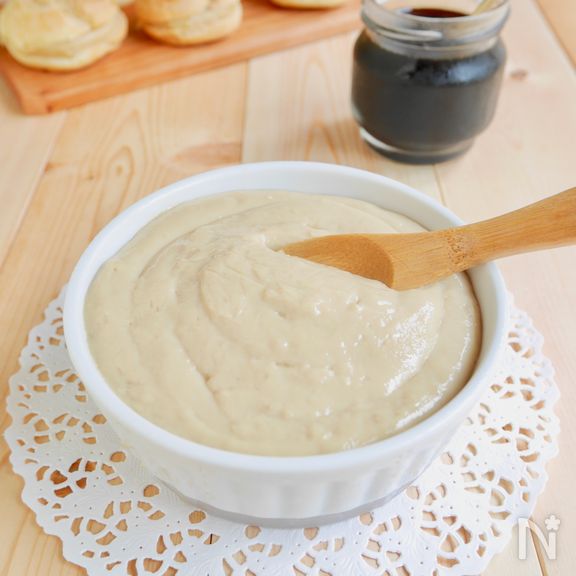 レンジで簡単！ダマにならない黒蜜カスタードクリーム