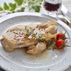 鶏肉のソテー、レモンジンジャー味