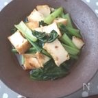 電子レンジで簡単☆小松菜と厚揚げの煮浸し
