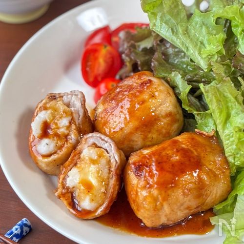 とろ〜り長芋の肉巻き