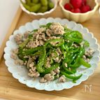 ピーマン大量消費に♡豚ひき肉の白だし炒め【簡単作りおき】