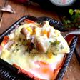 ふふおつまみ【ベーコンエッグのチーズ焼き】