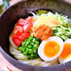 食欲盛り上がる!!【めんたいマヨの冷やしサラダうどん】