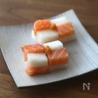 サーモンと梨の前菜