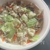 【夏の冷え対策に♪】鶏ひき肉とキャベツの塩こうじスープの工程3