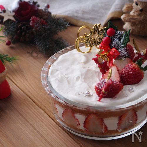 きび砂糖で【簡単X’masスコップケーキ】